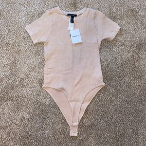 Tan forever 21 bodysuit